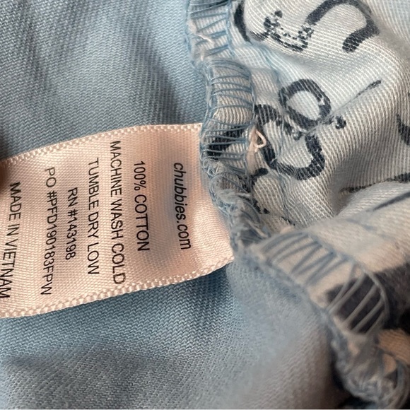 Chubbies Blue Bermuda Shorts Elastic Waist Lightweight - Picture 6 of 6